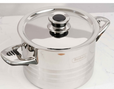 Oala pentru lapte, 4 litri, otel inoxidabil, capac inox, Rosberg, inclusiv inductie [2]