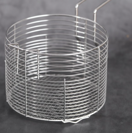 Oala friteuza din inox de 18x15cm, 3.4L, capac sticla, inductie [5]