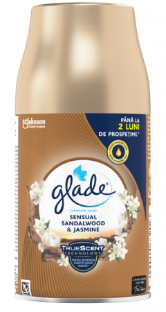 Odorizant camera - Rezerva odorizant de camera Glade Automatic Spray Sensual Sandalwood & Jasmine, 269 ml