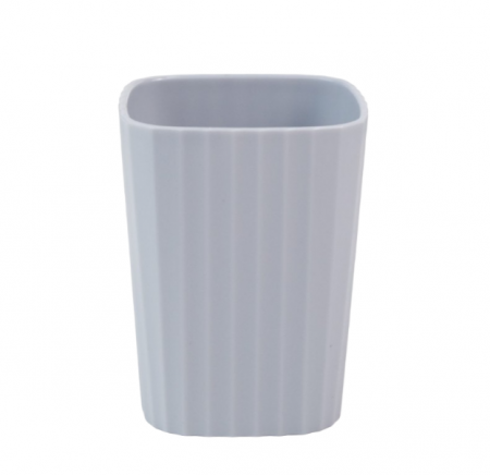 Suporturi si accesorii de baie - Pahar plastic pentru periute dinti, Wei
