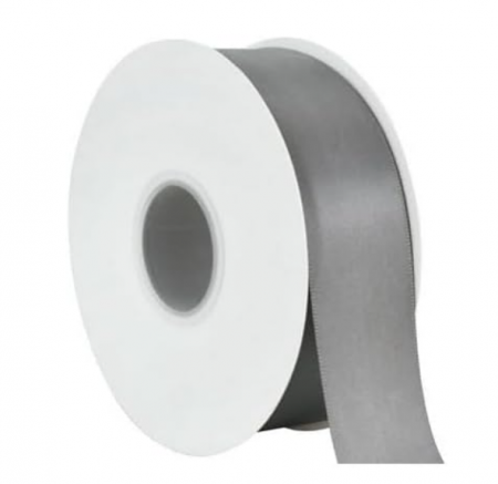 Panglică satin argintiu – 3.8 cm × 45 m, textură lucioasă pentru buchete, cadouri și decorațiuni [2]
