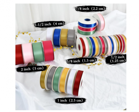 Panglică satin TONIFUL roz deschis – 2 cm × 45 m, lucioasă, ideală pentru cadouri, buchete și crafting [2]