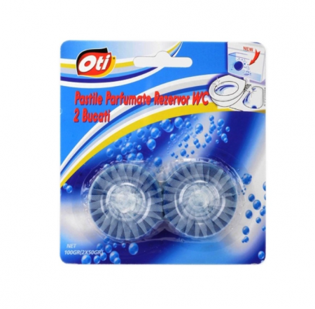 Detergenti - Pastile parfumate rezervor WC, 2 buc./set, 50 gr