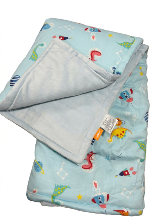 Decoratiuni petreceri - Patura bebe, moale si confortabila, 100 x 130 cm, albastru