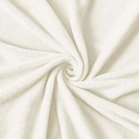 Patura flanel Luofanfei 150x200 cm, alba/crem, fleece pufoasa, catifelata si calduroasa, pentru pat sau canapea [4]