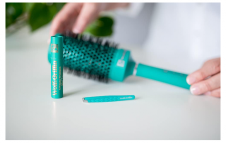 Pensetă profesională Wolf & Griffin Ultimate Precision – oțel inoxidabil, vârf oblic, husa compactă [3]
