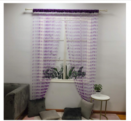 Perdea din mărgele acrilice 100 × 190 cm – decor interior, Buffer ușor, ușor de tăiat [4]