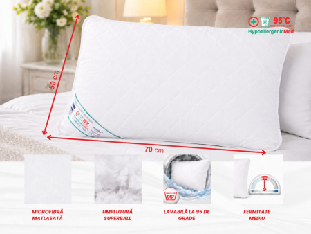 Perna Somnart HypoallergenicMed, lavabila la 95°C – 50 x 70 cm [3]
