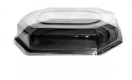 Vesela unica folosinta - Capac pentru platou negru 45cm, 10 buc/set, 90037368