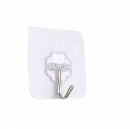 Cuier cu adeziv super rezistent, suport baie, suport prosop/halat, transparent [1]