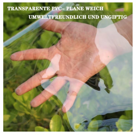 Prelată transparentă impermeabilă cu inele de prindere, 4x4m [3]