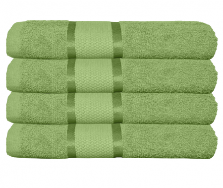 Prosop de baie 50x90 cm, bumbac, densitate 400 g/mp, Verde [0]