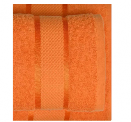 Prosop de baie 50x90 cm, bumbac, densitate 400 g/mp, Portocaliu [1]