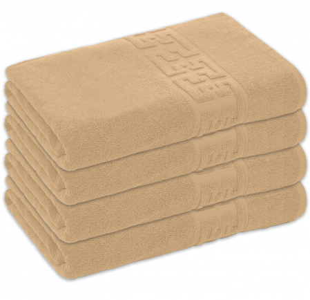 Textile & Decoratiuni - Prosop de baie 50x90 cm, bumbac, densitate 500 g/mp, Maro