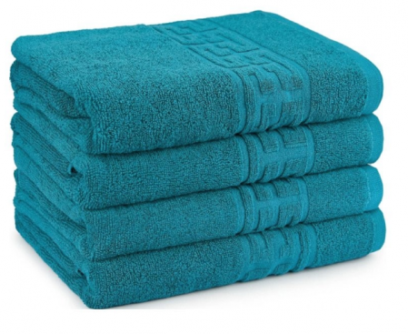 Prosop de baie 50x90 cm, bumbac, densitate 500 g/mp, Turcoaz [0]