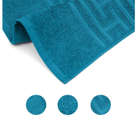 Prosop de baie 50x90 cm, bumbac, densitate 500 g/mp, Turcoaz [1]