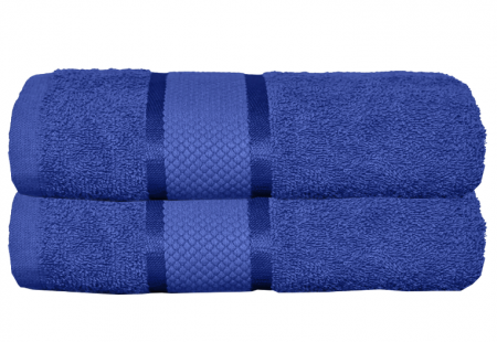 Textile & Decoratiuni - Prosop de baie 70x130 cm, bumbac, densitate 400 g/mp, Albastru Royal