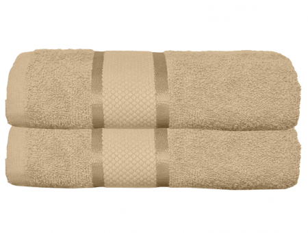 Textile & Decoratiuni - Prosop de baie 70x130 cm, bumbac, densitate 400 g/mp, Bej