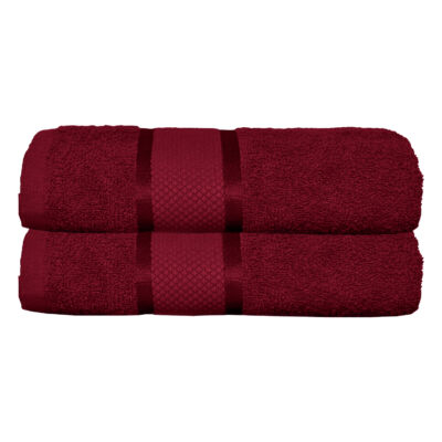 Textile & Decoratiuni - Prosop de baie 70x130 cm, bumbac, densitate 400 g/mp, Grena