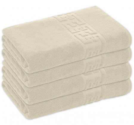 Prosop de baie 50x90 cm, bumbac, densitate 500 g/mp, Crem [0]