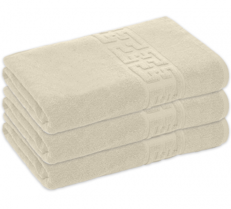 Prosop de baie 70x130 cm, bumbac, densitate 500 g/mp, Crem [0]