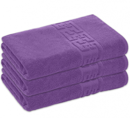 Prosop de baie 70x130 cm, bumbac, densitate 500 g/mp, Mov [0]