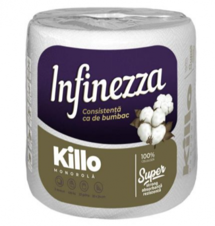 Prosoape de hartie si servetele - Prosop hartie monorola Infinezza Killo, 2 straturi, 435 foi, 10237