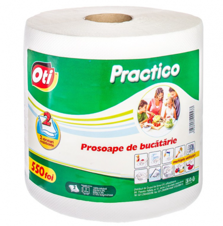 Curatenie - Prosop de bucatarie Oti Practico, 2 straturi, 550 foi, monorola