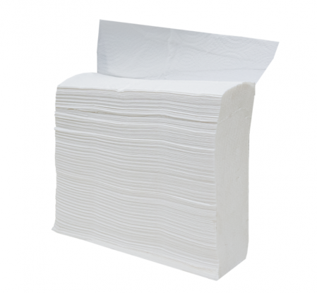 Prosoape pliate Z albe 200 buc/set Sano [0]