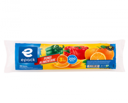 Curatenie - Pungi Alimentare Epack 3 Kg, 200 buc/rola