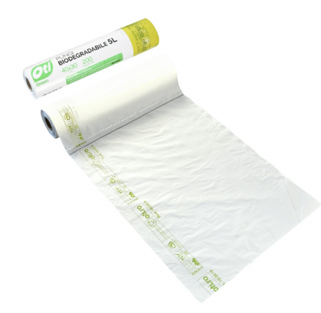 Pungi biodegradabile cf standard EN13432, 40x30 cm, 200 buc./rola, 5L [1]