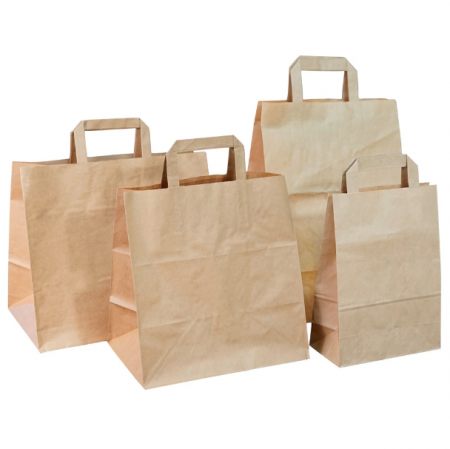 Sacosa hartie KN cu maner banda, 32x22x28cm, 50 buc./set [1]