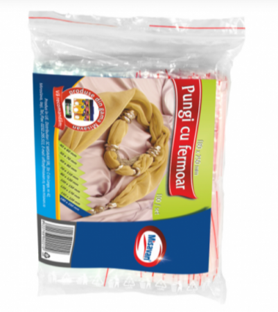 Curatenie - Pungi cu fermoar Misavan, 18*25cm, 100 buc/ set, 1408