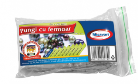 Curatenie - Pungi cu fermoar Misavan, 4*6cm, 100 buc/ set, 1400