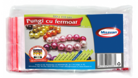Curatenie - Pungi cu fermoar Misavan, 10*15cm, 100 buc/ set, 1405