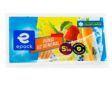 Folii si pungi alimentare - Pungi alimentare 5KG 50buc/rola