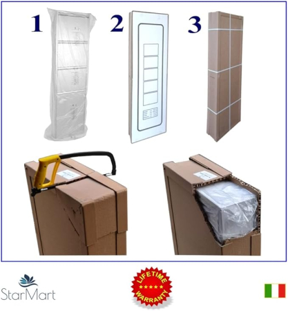 Pantofar Slim cu 4 Usi Orizontale si Polita [2]