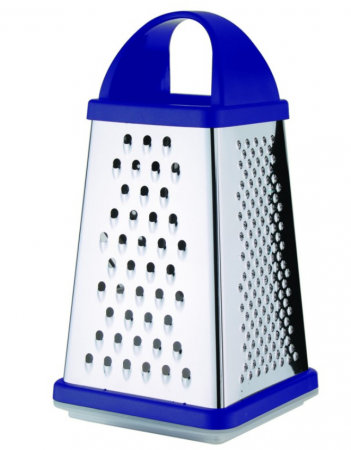 Razatori si accesorii - Razatoare manuala cu 4 fete din otel inoxidabil, Bohmann, ascutita, maner soft-touch, recipient colectare