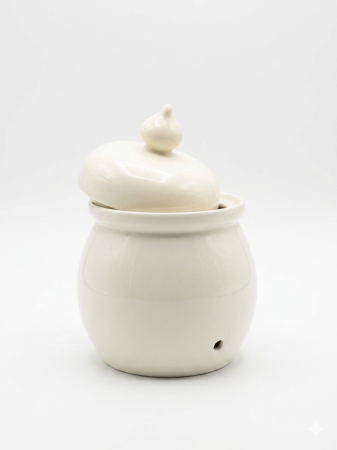 Recipient depozitare ceapa, 25 cm inaltime, 16 cm diametru, capac, aerisire, depozitare legume, bucatarie [1]