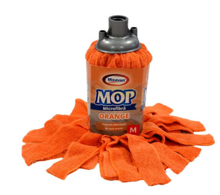 Maturi, mopuri si galeti - Rezerva mop Misavan, microfibra, Orange, marime M - 90016196