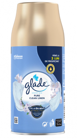 Odorizant camera - Rezerva odorizant aer cu actiune continua pentru camera Automatic Glade Spray Clean Linen, 269 ml