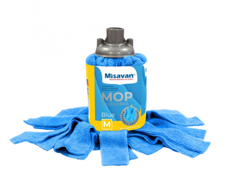 Maturi, mopuri si galeti - Rezerva mop Misavan, microfibra, Blue, marime M - 90016189