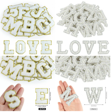 Litere decorative autoadezive aurii [2]