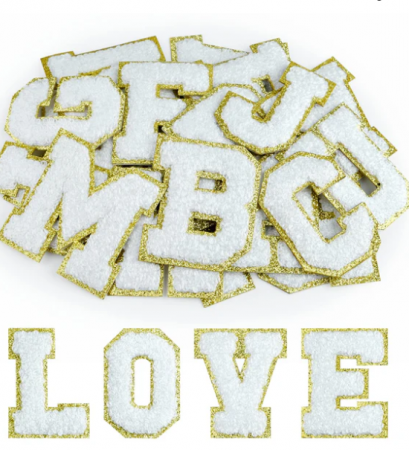 Litere decorative autoadezive aurii [0]