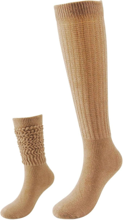 Salopete copii - Sosete haioase BISOUSOX pentru femei, bumbac, colorate, lungi pana la genunchi, marime 36-40, cadou amuzant pentru femei