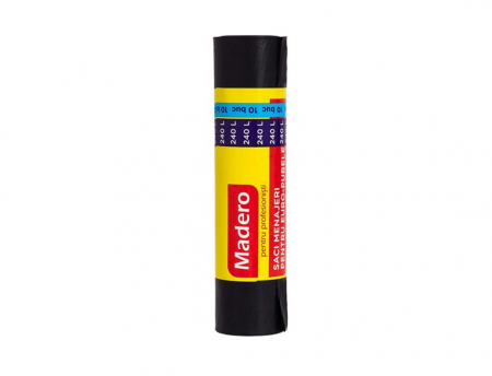 Lichidare Stoc - Saci menajeri Madero 240L, Europubelă, 10buc/rola