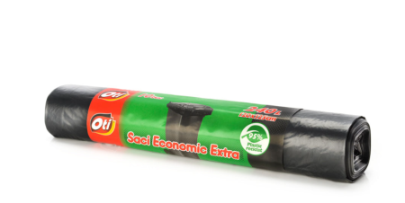Saci Menajeri - Saci menaj economic EXTRA, 240L, negru, 10 buc/rola