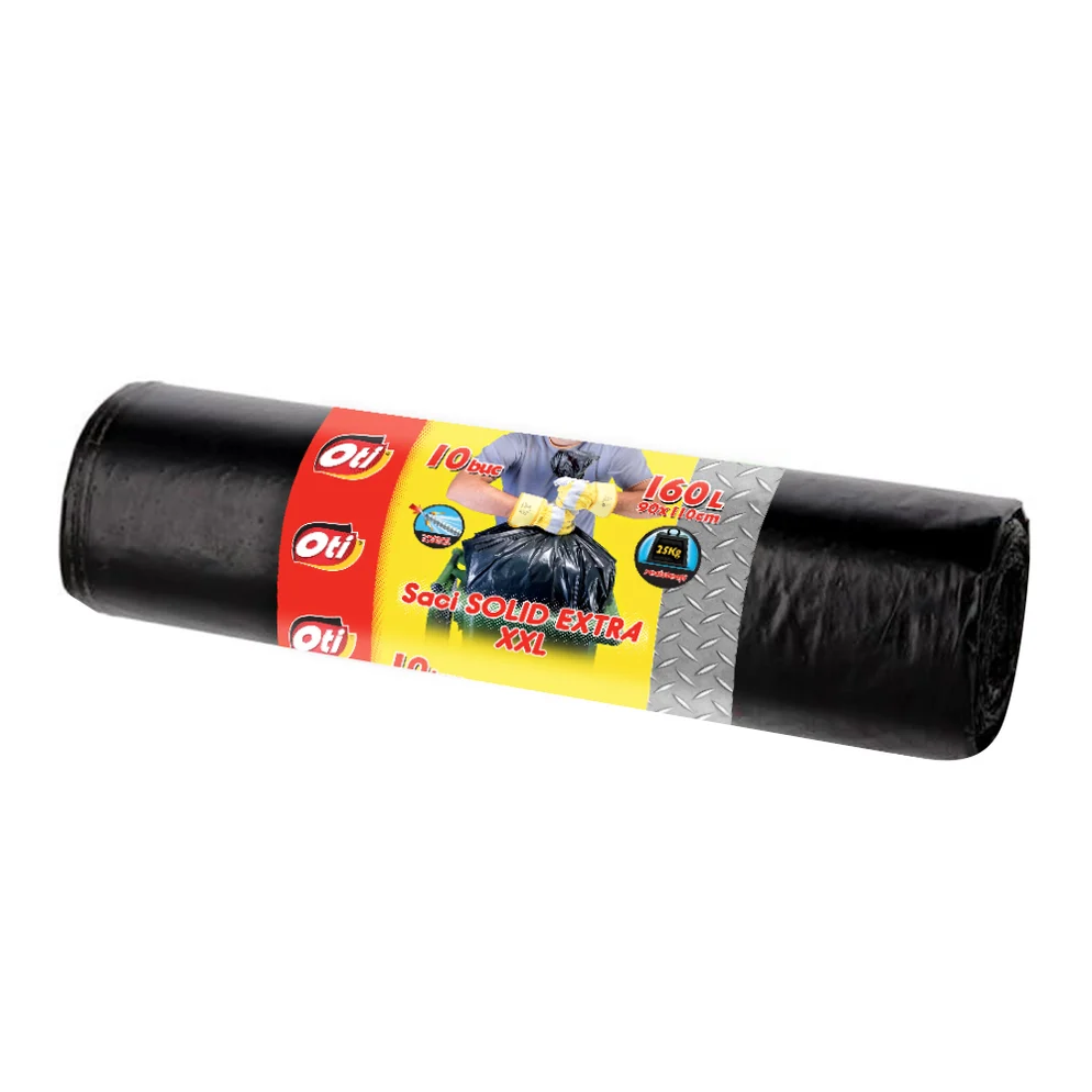 Curatenie - Saci menajeri SOLID EXTRA XXL, 160L, Europubela, 10 buc./rola