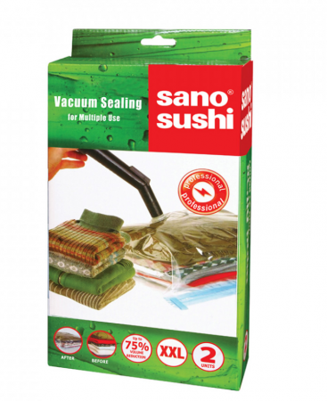 Saci vacuum pentru depozitare, XXL, 90x55 cm, 2 buc [1]