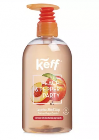 Sapunuri - Sapun lichid pentru maini Peach & Black Pepper, 500 ml, Keff
